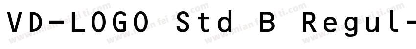 VD-LOGO Std B Regul字体转换